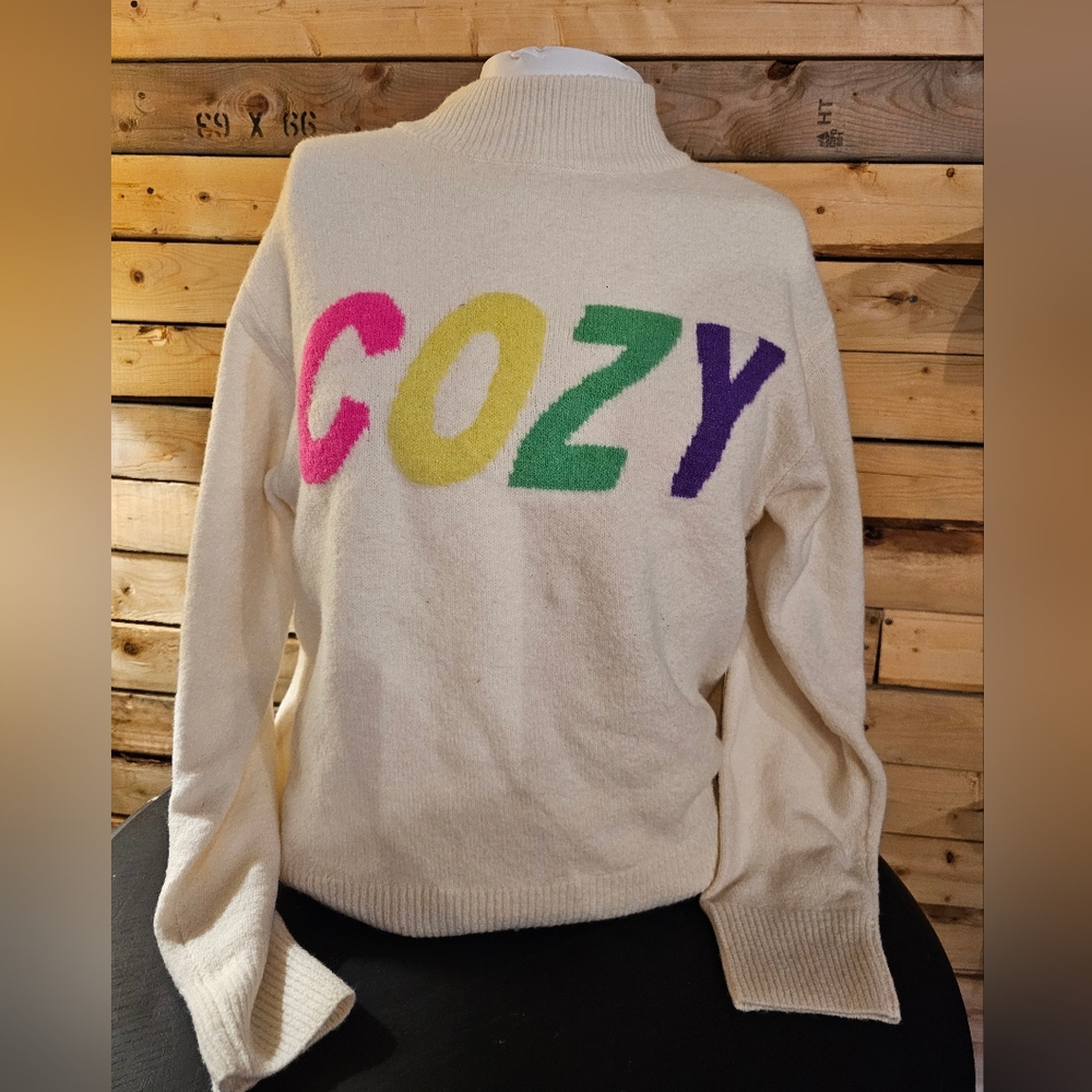 NWT A new Day cashmere like XS Pullover crew neck sweater cream color - Picture 1 of 5